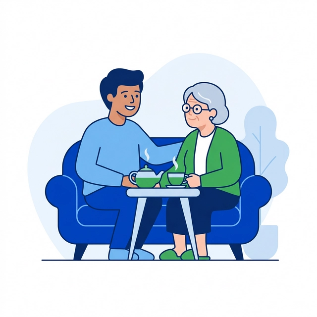 Illustration écoute et présence